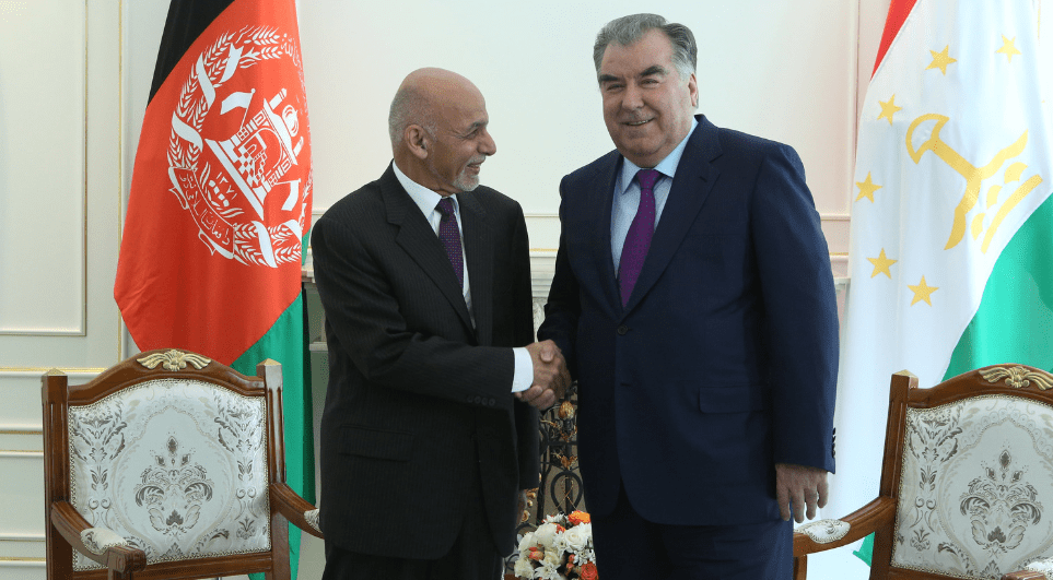 Ghani greets Tajik president on reelection