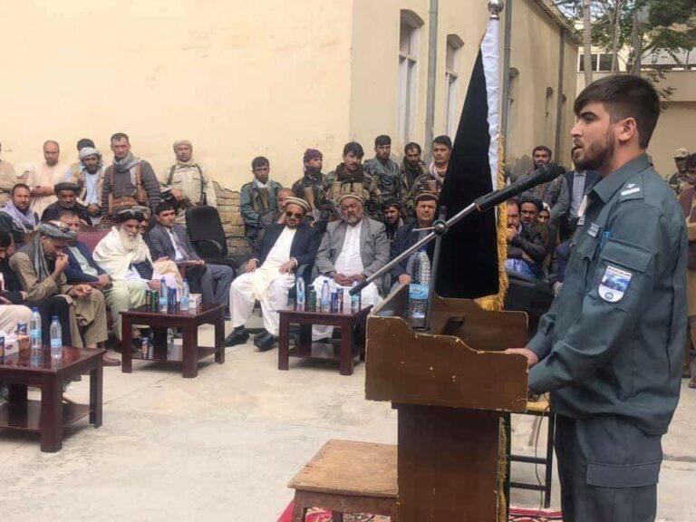 ٢٤ کلن ځوان د رتبې په تعديل سره د بلخ ولسوالۍ امنيه قوماندان ټاکل شوى