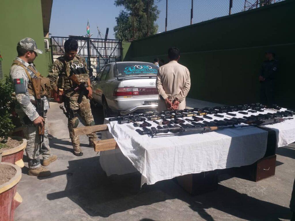 53 weapons seized, smuggler held in Nangarhar