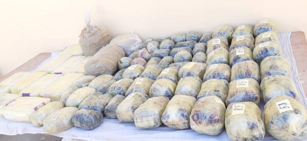 140kg of drugs seized, smuggler killed in Nimroz