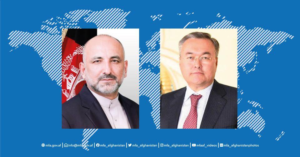 Afghan, Kazakh FMs agree on boosting bilateral relations