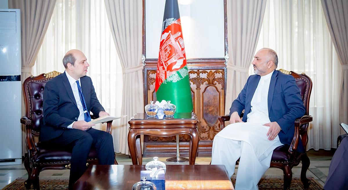 Atmar, Zhirnov underline immediate ceasefire