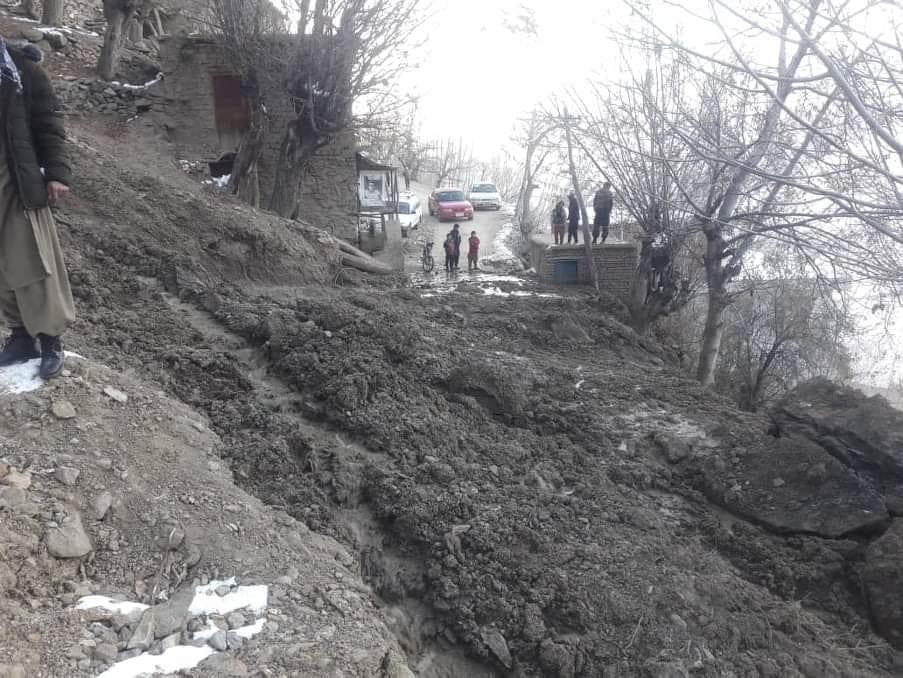 Mountain slide destroys house in Panjsher, no casualties