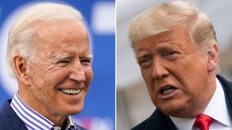 Biden ahead of Trump in several states