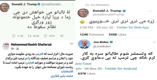 Afghans share social media posts mocking US polls