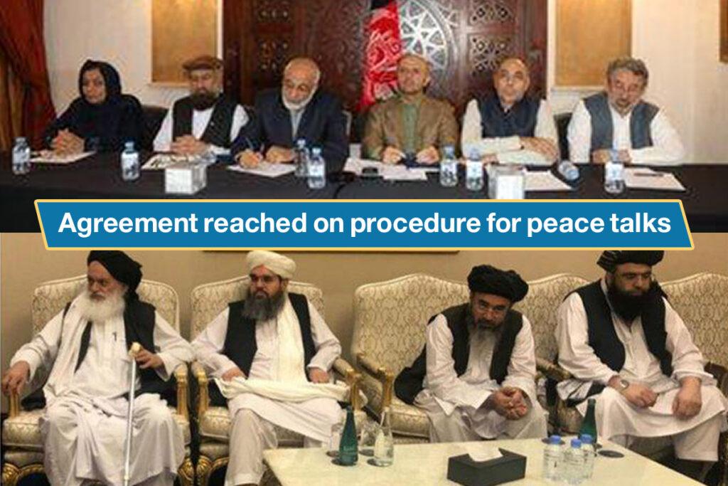Agreement reached on procedure for peace talks