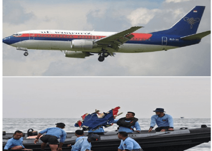 یک طیاره مسافربری اندونیزیا به دریا سقوط کرده است