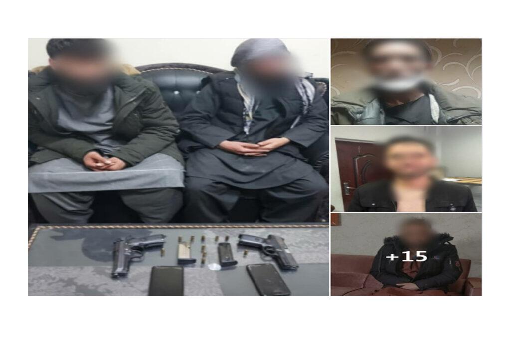 23 people arrested on various charges in Kabul