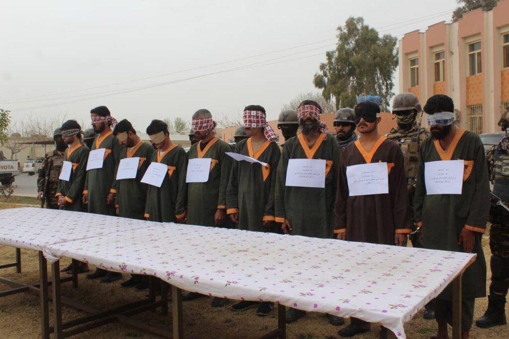 هلمند کې نهه کسان د بېلابېلو جرمونو ترسره کولو په تور نيول شوي