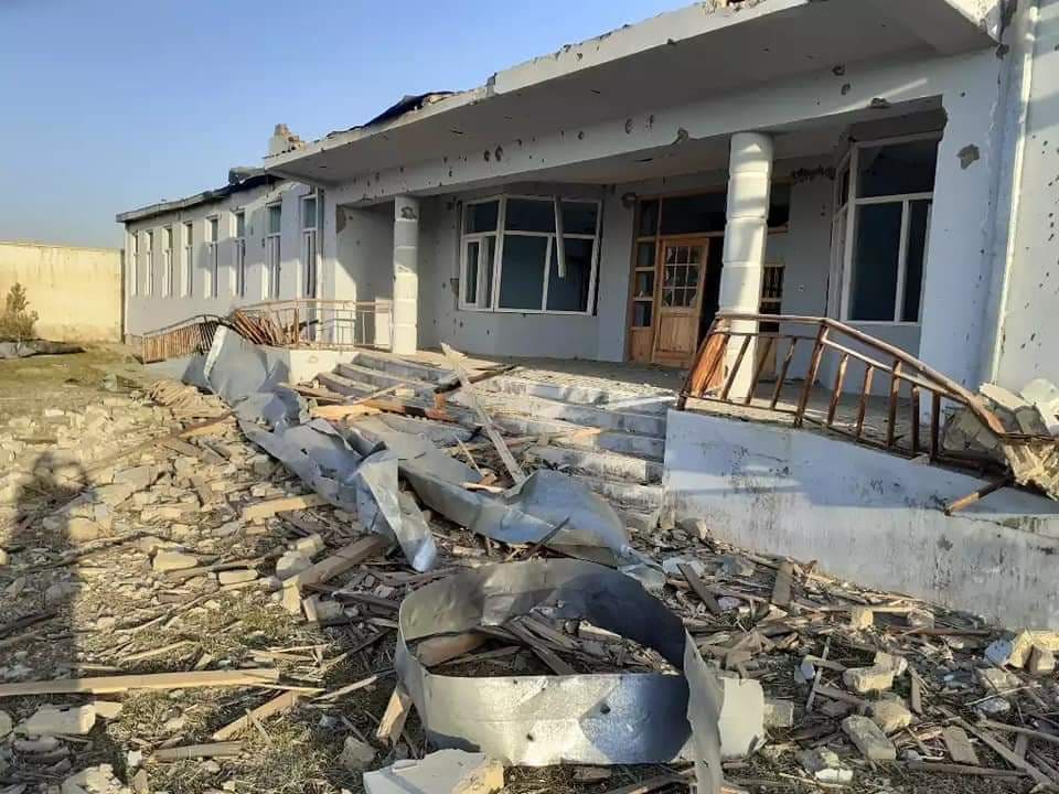 Airstrike destroys school in Balkh’s Charbulak district