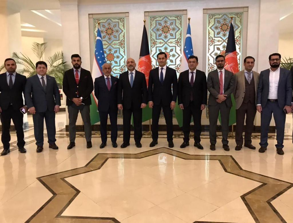 Atmar meets Uzbekistan deputy PM on bilateral ties