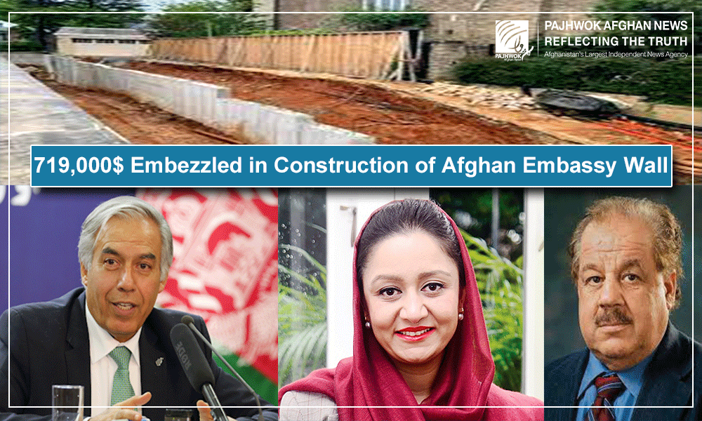 $719,000 embezzled in construction of Afghan embassy wall