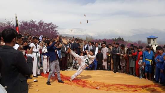 نهمین جشنواره هفت روزۀ گل ارغوان در چاريکار پروان آغاز شد
