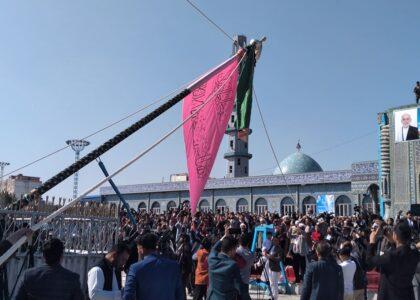 مراسم جشن نوروز در شهر مزارشریف با برافراشتن جنده اغاز شد