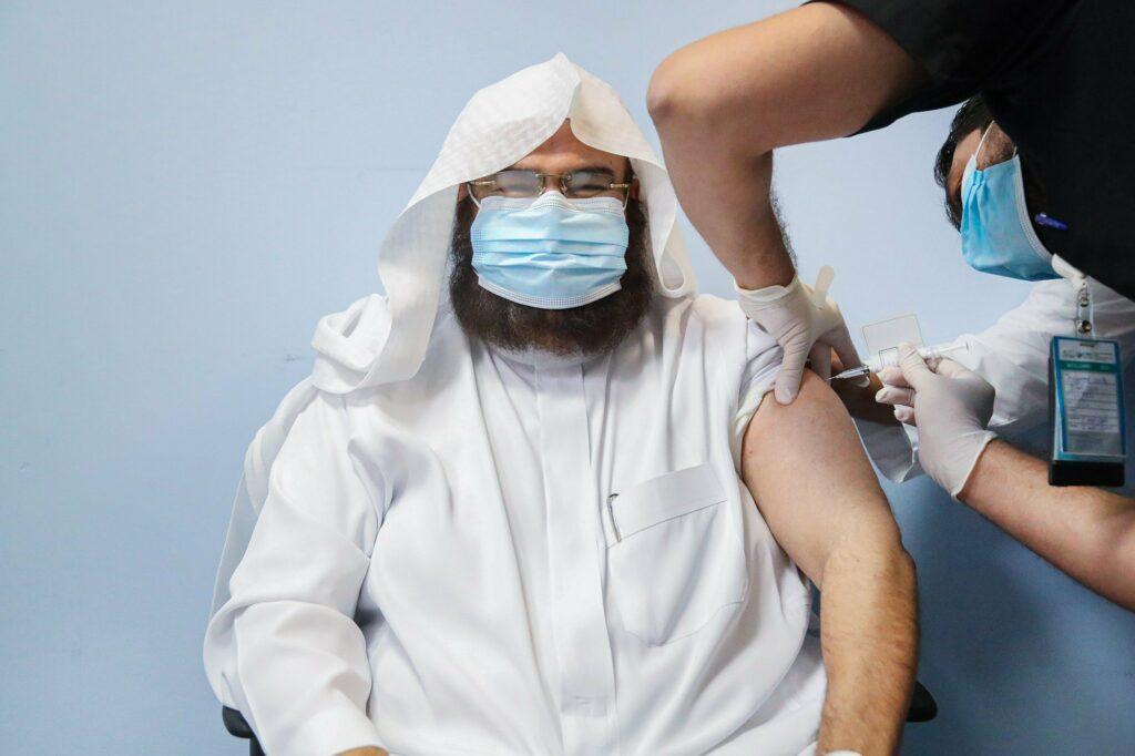 Holy mosques presidency affairs director administered Covid-19 vaccine