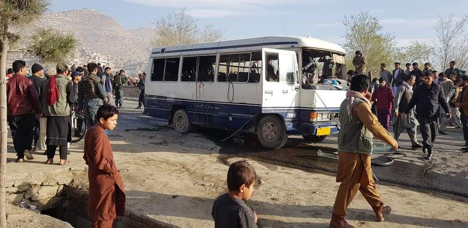 در انفجار ماين در شهر کابل چهارده تن کشته و زخمى شده اند