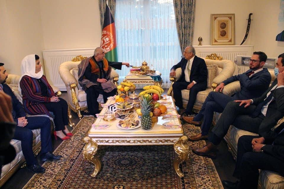 Khalilzad, Dostum talk Afghan peace in Turkey