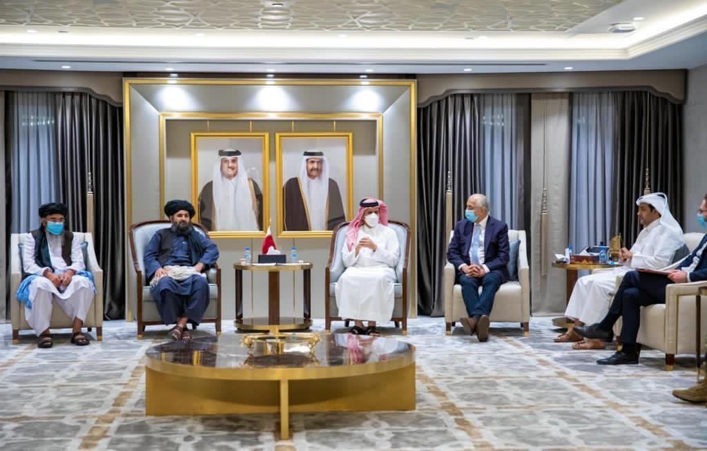 در یک نشست سه جانبه بین قطر، امریکا و طالبان، گفتگوهای صلح صورت گرفت