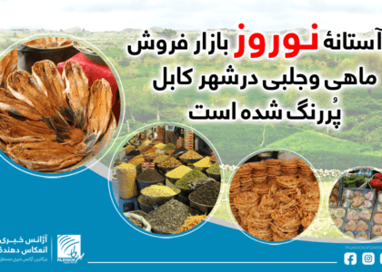 درآستانۀ نوروز بازار فروش ماهى وجلبى درشهرکابل پُررنگ شده است