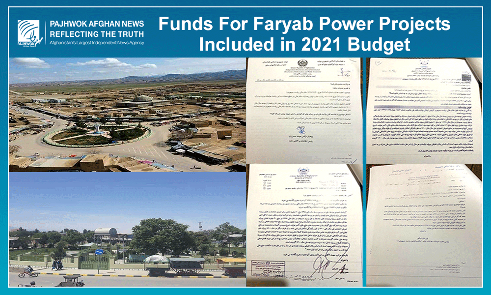 Funds for Faryab power projects included in 2021 budget