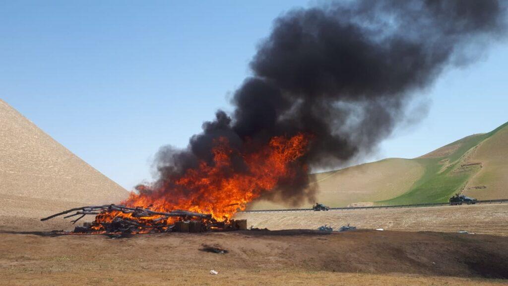 2.5 tons of narcotics torched in Faryab