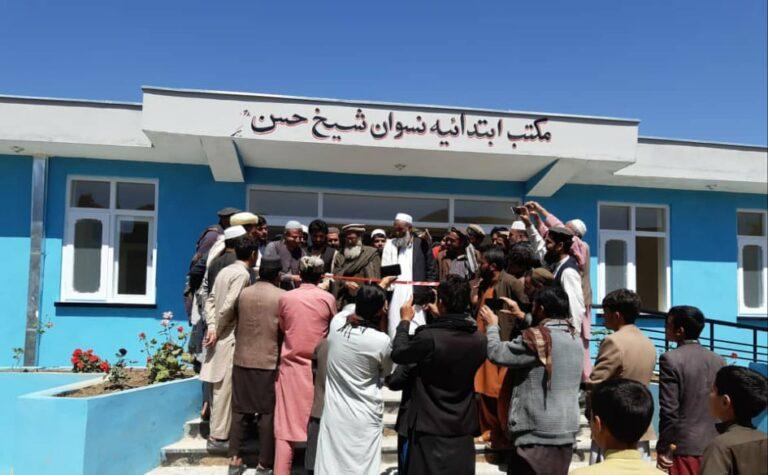 New building for girls’ school inaugurated in Logar