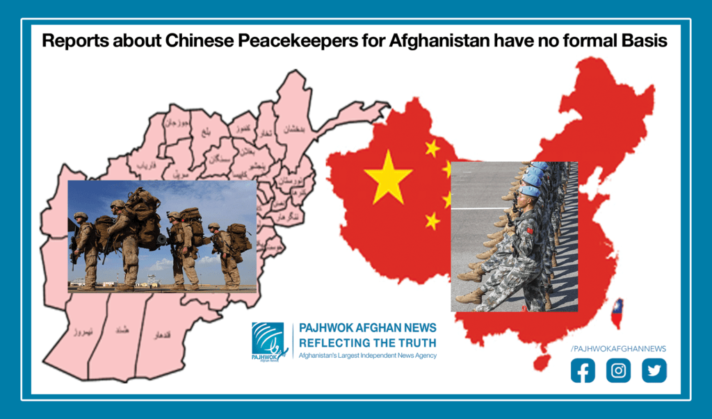 Reports about Chinese peacekeepers for Afghanistan have no formal basis
