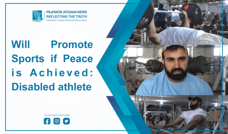 Will promote sports if peace is achieved: Disabled athlete