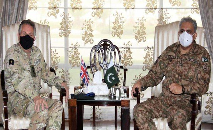 UK chief of defence staff, Bajwa discuss Afghan peace process