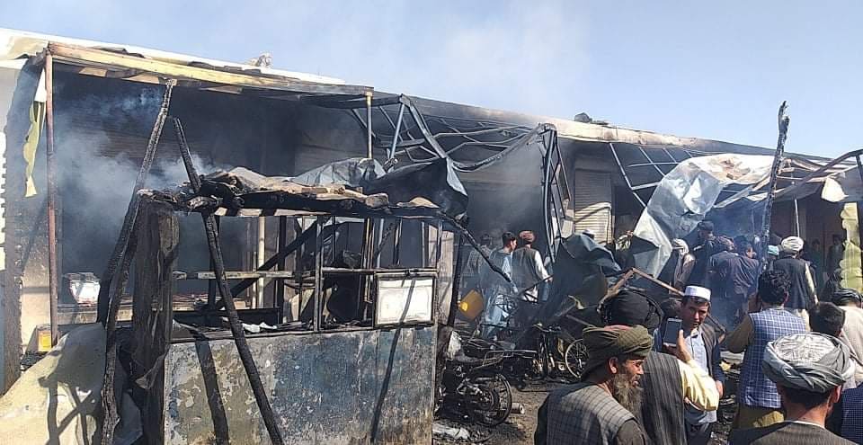 آتشسوزی در فاریاب یک کشته و خسارات هنگفت مالی برجا گذاشت