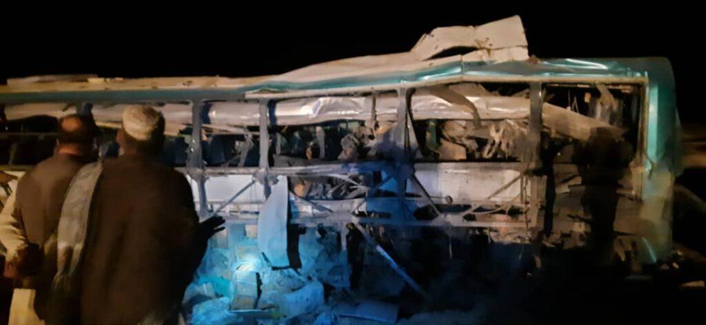 انفجار بر موتر مسافربری ۴۰۴ در زابل، ۱۱ کشته و ۲۳ زخمی برجا گذاشت