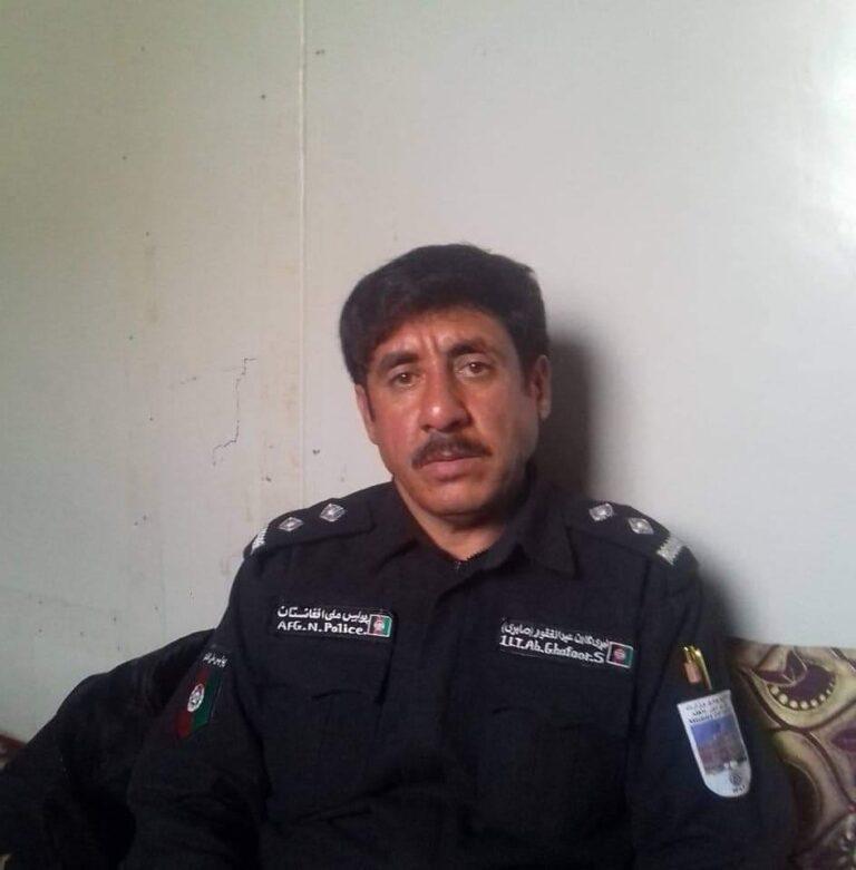 قوماندان امنیۀ ولسوالی گیروی غزنی کشته شد