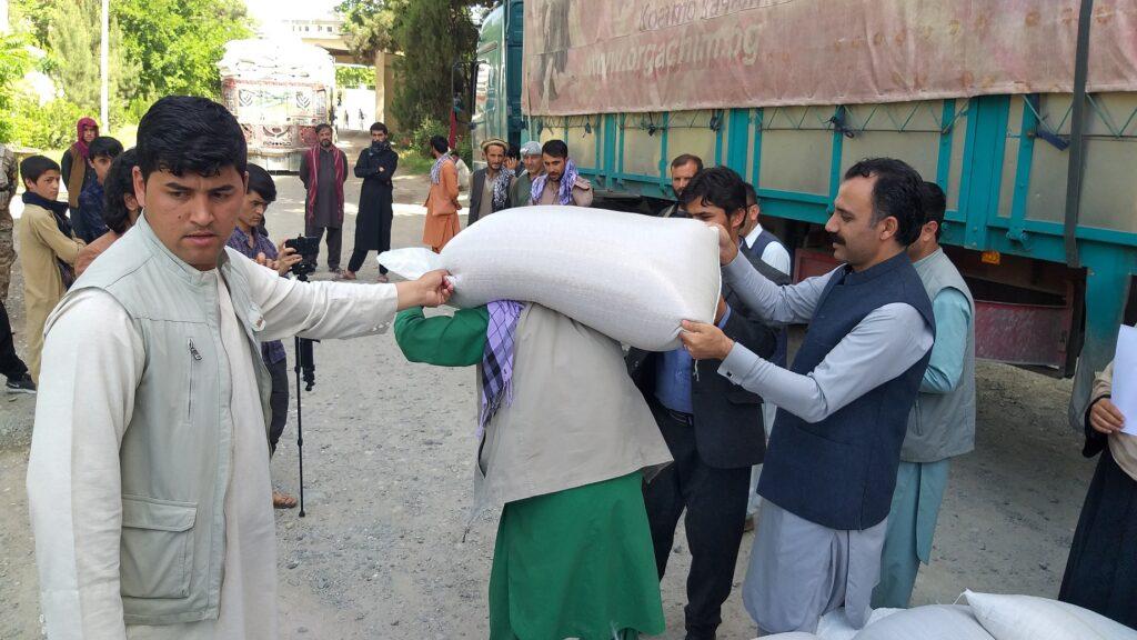22,500 less fortunate people distributed wheat in Baghlan