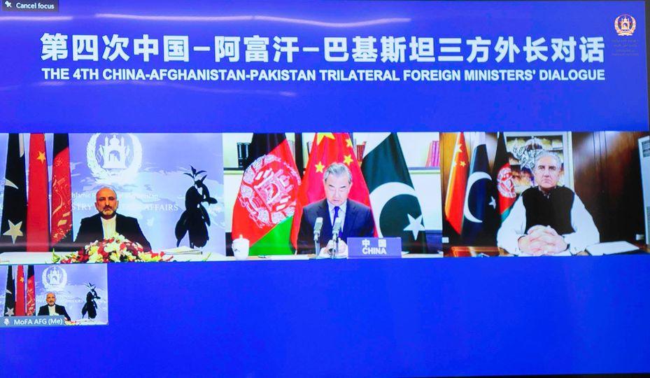 Trilateral talks focus on foreign troop pullout, peace push