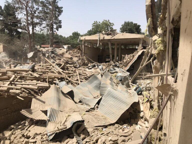 بر ساختمان ولسوالی بلخ حمله موتربم صورت گرفت 