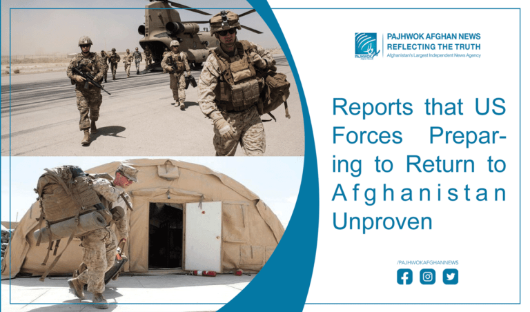Reports that US forces preparing to return to Afghanistan unproven
