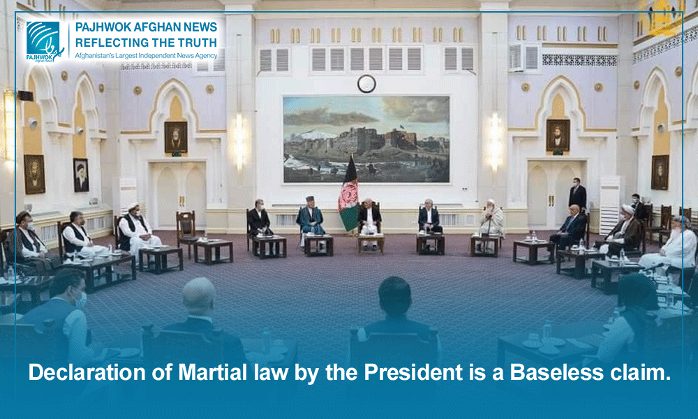 Establishment of martial law rule incorrect claim