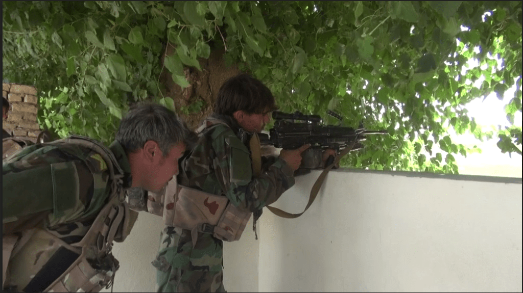 Security forces advancing as Taliban pushed back  