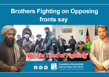 Brothers on opposing fronts say tired of fighting