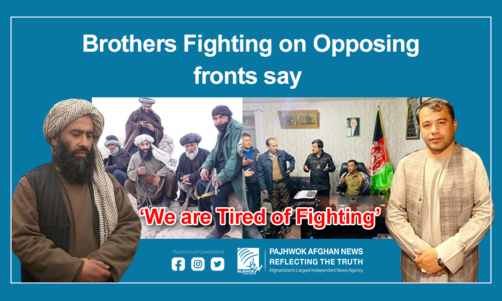 Brothers on opposing fronts say tired of fighting