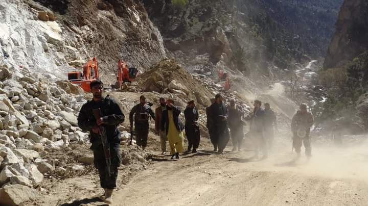 Paron-Kunar road construction continues as per contract