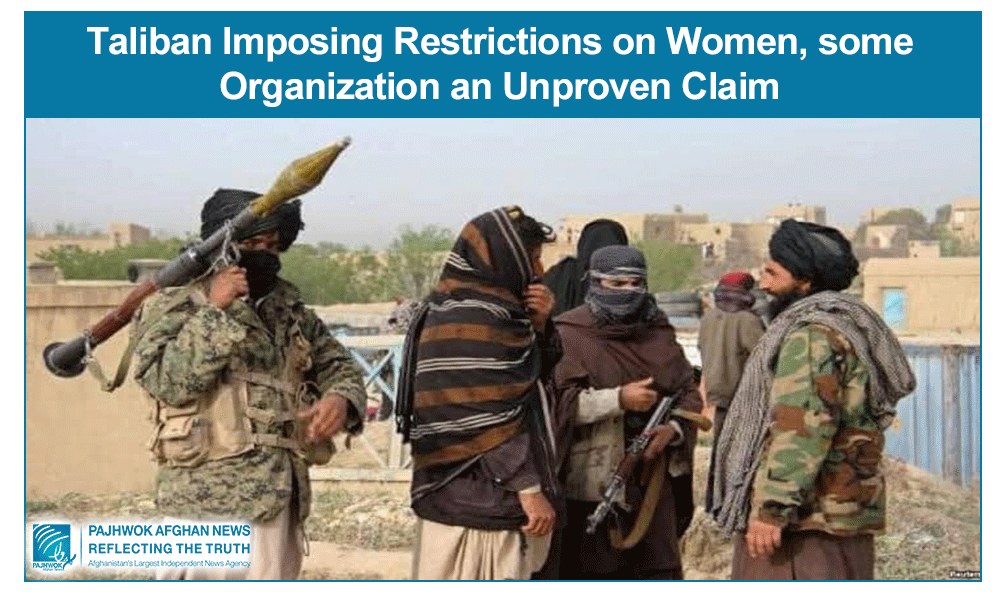 Untrue that Taliban impose curbs on women, organizations