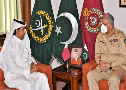 د قطر ځانګړي استازي له باجوه سره د افغان سولې پر پروسې خبرې کړې دي