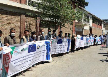 Ex-Afghan workers demand asylum in European countries
