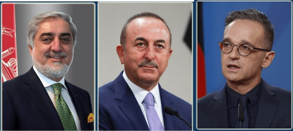 Abdullah, Turkish, German FMs discuss Afghanistan