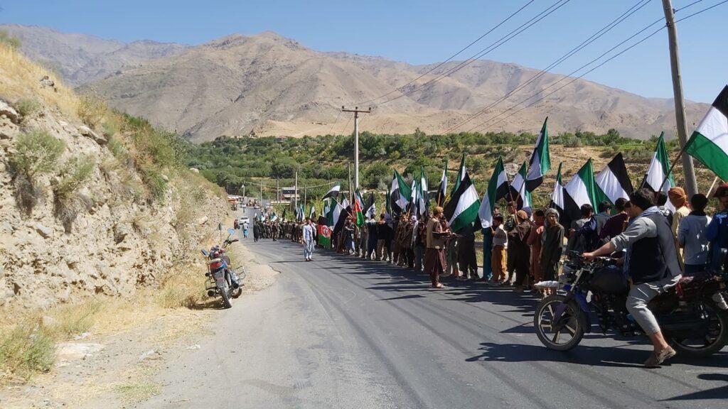 Panjsher residents rally against Taliban fighters