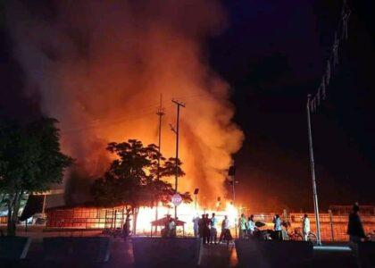 Fire erupts in Jawzjan’s Bakhdi Park facility