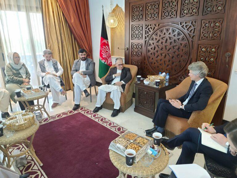 هیئت صلح دولت با نماینده ویژۀ آلمان دیدار و دربارۀ تحولات اخیر گفتگو کرد