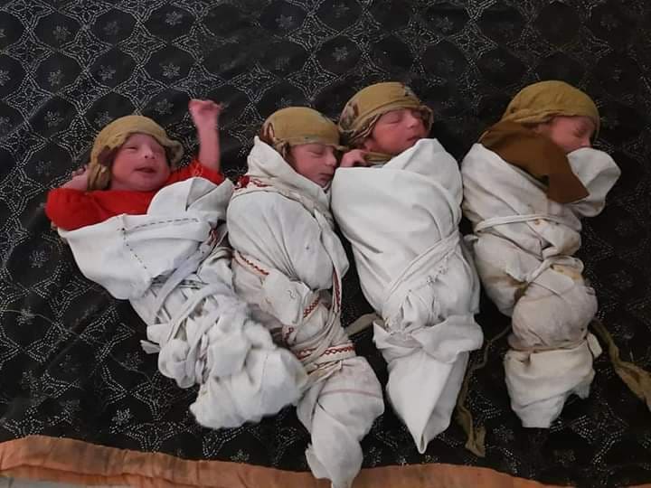 Mother gives birth to quadruplets in Nangarhar