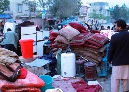 Needy families resort to selling household stuff in Herat